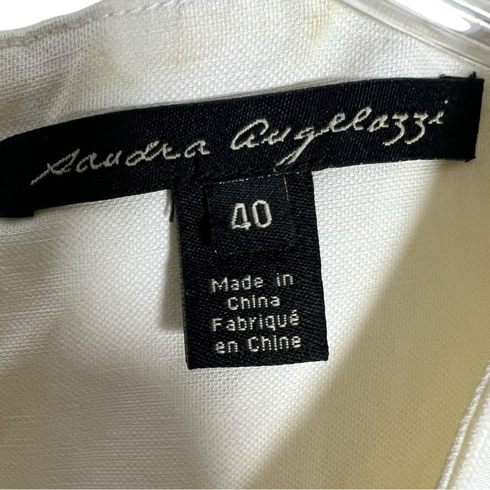 Chic Cream Peplum Blouse - Picture 4 of 4